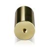 5/16-18 Threaded Barrels Diameter: 1 1/2'', Length: 3'', Gold Anodized [Required Material Hole Size: 3/8'' ]