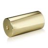 5/16-18 Threaded Barrels Diameter: 1 1/2'', Length: 3'', Gold Anodized [Required Material Hole Size: 3/8'' ]