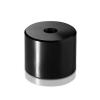 5/16-18 Threaded Barrels Diameter: 1 1/4'', Length: 1'', Black Anodized [Required Material Hole Size: 3/8'' ]