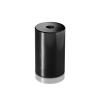 5/16-18 Threaded Barrels Diameter: 1 1/4'', Length: 2'', Black Anodized [Required Material Hole Size: 3/8'' ]