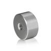 5/16-18 Threaded Barrels Diameter: 1 1/4'', Length: 5/8'', Brushed Satin Finish Grade 304 [Required Material Hole Size: 3/8'' ]