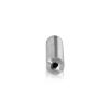 10-24 Threaded Barrels Diameter: 1/2'', Length: 2'', Brushed Satin Finish Grade 304 [Required Material Hole Size: 7/32'' ]