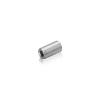 6-32 Threaded Barrels Diameter: 1/4'', Length: 1'', Satin Brushed Stainless Steel Grade 304 [Required Material Hole Size: 11/64'' ]