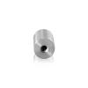 5/16-18 Threaded Barrels Diameter: 1'', Length: 1 1/2'', Brushed Satin Finish Grade 304 [Required Material Hole Size: 3/8'' ]