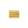 5/16-18 Threaded Barrels Diameter: 1'', Length: 1 1/2'', Gold Anodized [Required Material Hole Size: 3/8'' ]