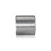 5/16-18 Threaded Barrels Diameter: 1'', Length: 1'', Brushed Satin Finish Grade 304 [Required Material Hole Size: 3/8'' ]