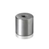 10-24 Threaded Barrels Diameter: 1'', Length: 1'', Brushed Satin Finish Grade 304 [Required Material Hole Size: 7/32'']