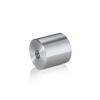 5/16-18 Threaded Barrels Diameter: 1'', Length: 1'', Clear Anodized [Required Material Hole Size: 3/8'' ]
