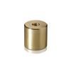 5/16-18 Threaded Barrels Diameter: 1'', Length: 1'', Gold Anodized [Required Material Hole Size: 3/8'' ]