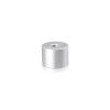 5/16-18 Threaded Barrels Diameter: 1'', Length: 3/4'', Clear Anodized Aluminum [Required Material Hole Size: 3/8'' ]