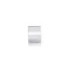 5/16-18 Threaded Barrels Diameter: 1'', Length: 3/4'', Clear Anodized Aluminum [Required Material Hole Size: 3/8'' ]