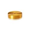 5/16-18 Threaded Barrels Diameter: 2'', Length: 1/2'', Gold Anodized [Required Material Hole Size: 3/8'' ]