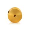 5/16-18 Threaded Barrels Diameter: 2'', Length: 1'', Gold Anodized [Required Material Hole Size: 3/8'' ]