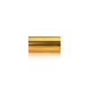 5/16-18 Threaded Barrels Diameter: 3/4'', Length: 1 1/2'', Gold Anodized [Required Material Hole Size: 3/8'' ]