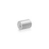 5/16-18 Threaded Barrels Diameter: 3/4'', Length: 1'', Clear Anodized [Required Material Hole Size: 3/8'' ]
