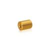 5/16-18 Threaded Barrels Diameter: 3/4'', Length: 1'', Gold Anodized [Required Material Hole Size: 3/8'' ]