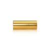 5/16-18 Threaded Barrels Diameter: 3/4'', Length: 2'', Gold Anodized [Required Material Hole Size: 3/8'' ]