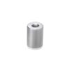 1/4-20 Threaded Barrels Diameter: 3/4'', Length: 3/4'', Satin Brushed Stainless Steel Finish [Required Material Hole Size: 3/8'' ]