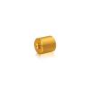 1/4-20 Threaded Barrels Diameter: 3/4'', Length: 3/4'',  Gold Anodized Aluminum Finish [Required Material Hole Size: 3/8'' ]