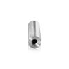 5/16-18 Threaded Barrels Diameter: 3/4'', Length: 3'', Brushed Satin Finish Grade 304 [Required Material Hole Size: 3/8'' ]