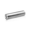 5/16-18 Threaded Barrels Diameter: 3/4'', Length: 3'', Brushed Satin Finish Grade 304 [Required Material Hole Size: 3/8'' ]