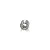 Un Threaded Barrels Diameter: 3/8'', Length: 1/4'', Polished Stainless Steel Grade 304 [Required Material Hole Size: 7/32'' ]