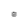 Unthreaded Barrels Diameter: 3/8'', Length: 1/4'', Satin Brushed Stainless Steel Grade 304 [Required Material Hole Size: 7/32'' ]