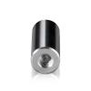 5/16-18 Threaded Barrels Diameter: 5/8'', Length: 1 1/2'', Clear Anodized [Required Material Hole Size: 3/8'' ]