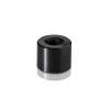 5/16-18 Threaded Barrels Diameter: 5/8'', Length: 1/2'', Black Anodized [Required Material Hole Size: 3/8'' ]