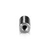 10-24 Threaded Barrels Diameter: 5/8'', Length: 1'',  Polished Finish Grade 304 [Required Material Hole Size: 7/32'']