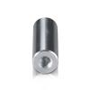 5/16-18 Threaded Barrels Diameter: 5/8'', Length: 2'', Clear Anodized [Required Material Hole Size: 3/8'' ]