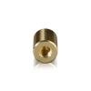 5/16-18 Threaded Barrels Diameter: 5/8'', Length: 3/4'', Gold Anodized [Required Material Hole Size: 3/8'' ]