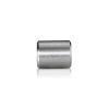 10-24 Threaded Barrels Diameter: 5/8'', Length: 3/4'', Satin Brushed Stainless Steel Grade 304 [Required Material Hole Size: 7/32'']