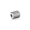 5/16-18 Threaded Barrels Diameter: 5/8'', Length: 3/4'', Satin Brushed Stainless Steel Grade 304 [Required Material Hole Size: 3/8'' ]