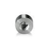 5/16-18 Threaded Caps Diameter: 5/8'', Height: 5/16'', Clear Anodized Aluminum [Required Material Hole Size: 3/8'']