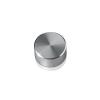 10-24 Threaded Caps Diameter: 5/8'', Height: 5/16'', Clear Anodized Aluminum [Required Material Hole Size: 7/32'']