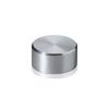 10-24 Threaded Caps Diameter: 5/8'', Height: 5/16'', Clear Anodized Aluminum [Required Material Hole Size: 7/32'']