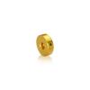 1/4-20 Threaded Locking Caps Diameter: 3/4'', Height: 1/4'', Gold Anodized Aluminum [Required Material Hole Size: 5/16'']