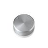 5/16-18 Threaded Caps Diameter: 1'', Height: 3/8'', Clear Anodized Aluminum [Required Material Hole Size: 3/8'']