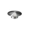 1/4-20 Threaded Rounded Caps Diameter: 3/4'', Brushed Satin Stainless Steel (1.24'' Long Stud Included) [Required Material Hole Size: 5/16'']