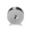 5/16-18 Threaded Caps Diameter: 1 1/4'', Height 1/2'', Clear Anodized Aluminum [Required Material Hole Size: 3/8'']