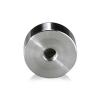5/16-18 Threaded Caps Diameter: 1 1/4'', Height: 1/2'', Polished Stainless Steel Grade 304 [Required Material Hole Size: 3/8'']