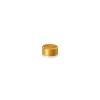 10-24 Threaded Caps Diameter: 1/2'', Height: 1/4'', Gold Anodized Aluminum [Required Material Hole Size: 7/32'']