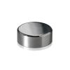 5/16-18 Threaded Caps Diameter: 1'', Height 3/8'', Polished Stainless Steel Grade 304 [Required Material Hole Size: 3/8'']