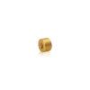 10-24 Threaded Caps Diameter: 3/8'', Height: 1/4'', Gold Anodized Aluminum [Required Material Hole Size: 7/32'']
