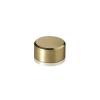5/16-18 Threaded Caps Diameter: 5/8'', Height: 5/16'', Gold Anodized Aluminum [Required Material Hole Size: 3/8'']