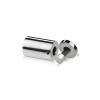 1'' Diameter X 1-1/2'' Barrel Length, Stainless Steel Polished Finish. Easy Fasten Adjustable Edge Grip Standoff (For Inside Use Only)