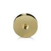 5/16-18 Threaded Locking Caps Diameter: 1 1/2'', Height: 5/16'', Gold Anodized Aluminum [Required Material Hole Size: 3/8'']