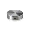 5/16-18 Threaded Locking Caps Diameter: 1 1/4'', Height: 5/16'', Brushed Satin Stainless Steel Grade 304 [Required Material Hole Size: 3/8'']