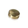 5/16-18 Threaded Locking Caps Diameter: 1'', Height: 5/16'', Gold Anodized Aluminum [Required Material Hole Size: 3/8'']